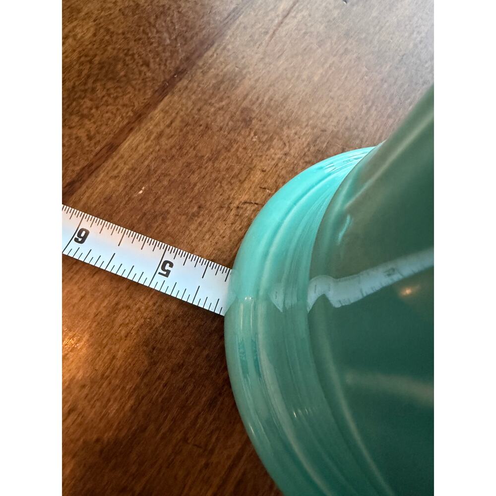 Fiesta turquoise medium vase 9.5” HLC USA ceramic flower vase Fiestaware - Picture 13 of 14